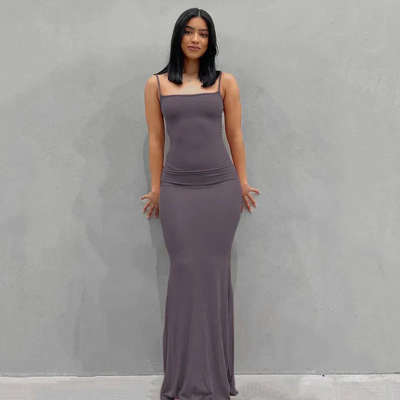 LB | Sukienka maxi slim