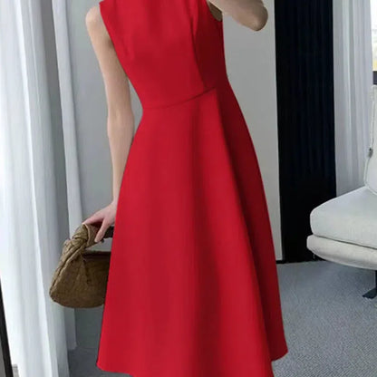 LB | ZANZEA Casual O-Neck Tank Midi Dress Women Elegancka letnia sukienka Sundress