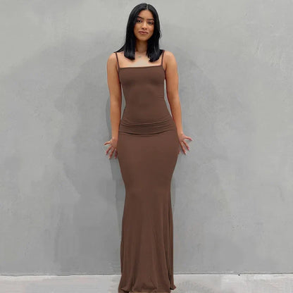 LB | Sukienka maxi slim
