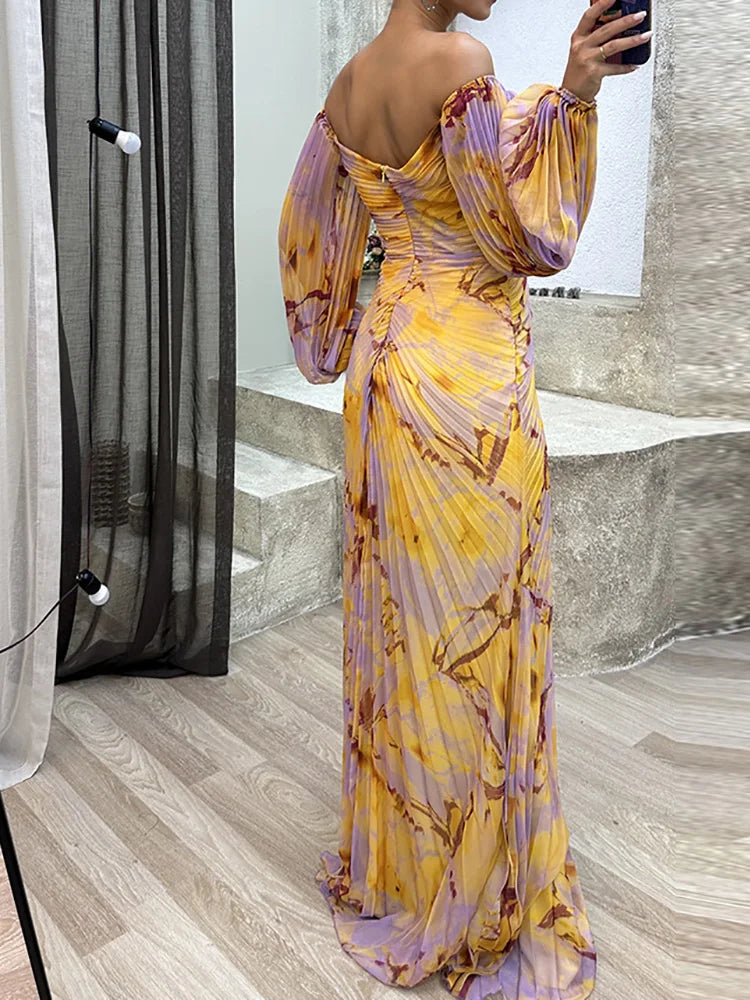 LB | Elegancka sukienka maxi