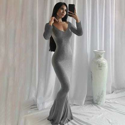 LB | Sukienka maxi slim