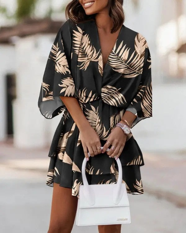 LB | Boho mini sukienka dla kobiet