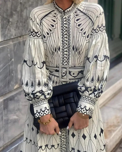 LB | Luxe monochromatyczna sukienka maxi