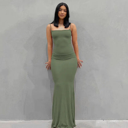 LB | Sukienka maxi slim