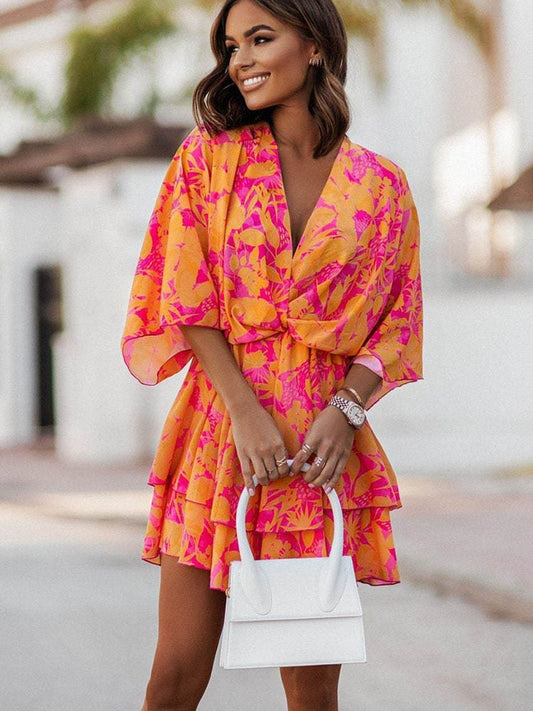 LB | Boho mini sukienka dla kobiet