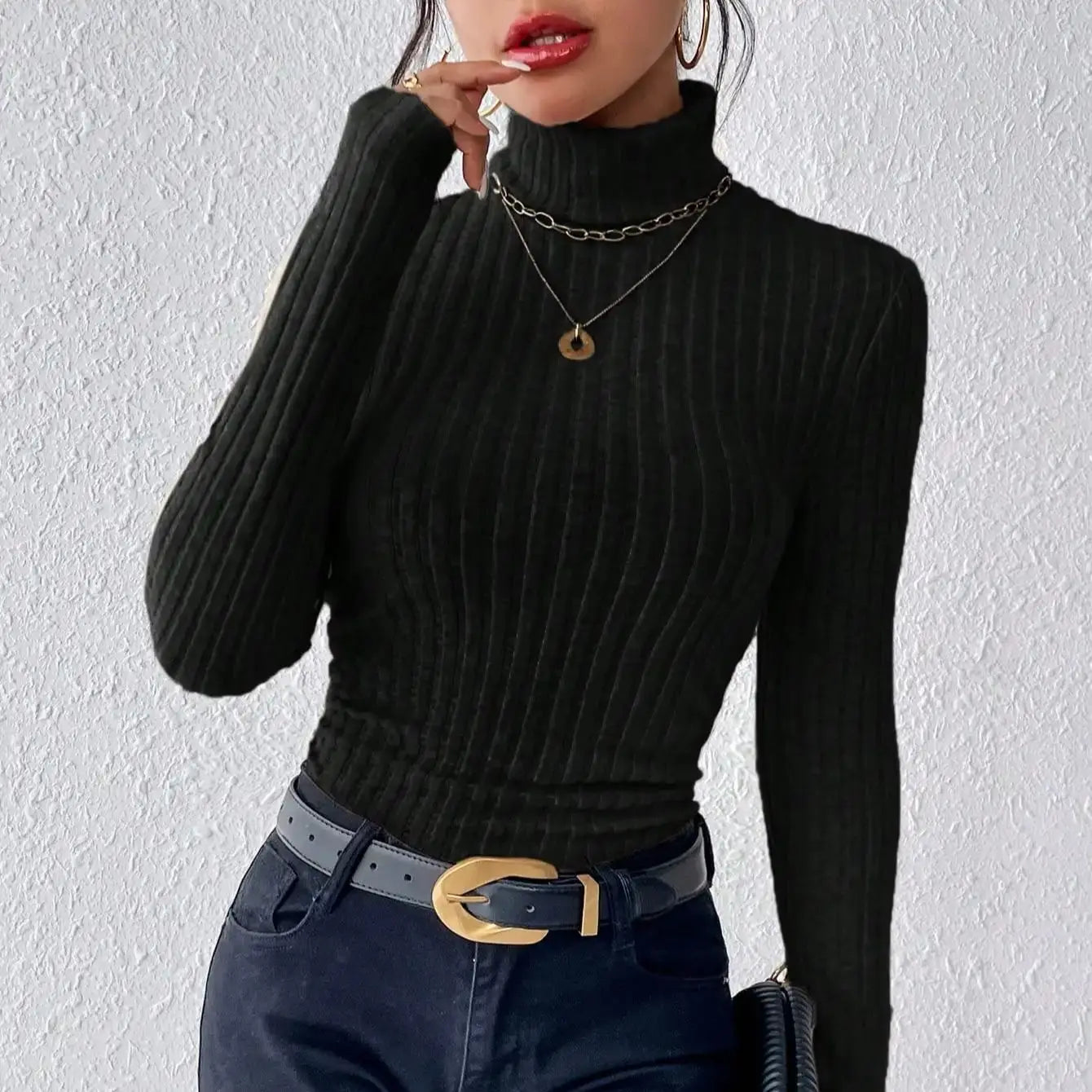 Stonowany i elegancki Sweter