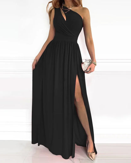 LB | Elegancka sukienka maxi z ramiączkami ����n