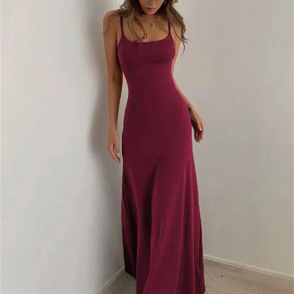 LB | Kobieta Wiosna Lato Styl Sukienka Bodycon Sexy Bez rękawów Dzielona Płaszcz