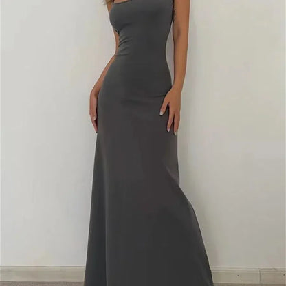 LB | Kobieta Wiosna Lato Styl Sukienka Bodycon Sexy Bez rękawów Dzielona Płaszcz