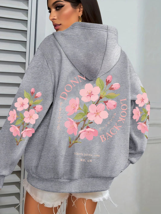 Stonowany i elegancki Bluza z kapturem