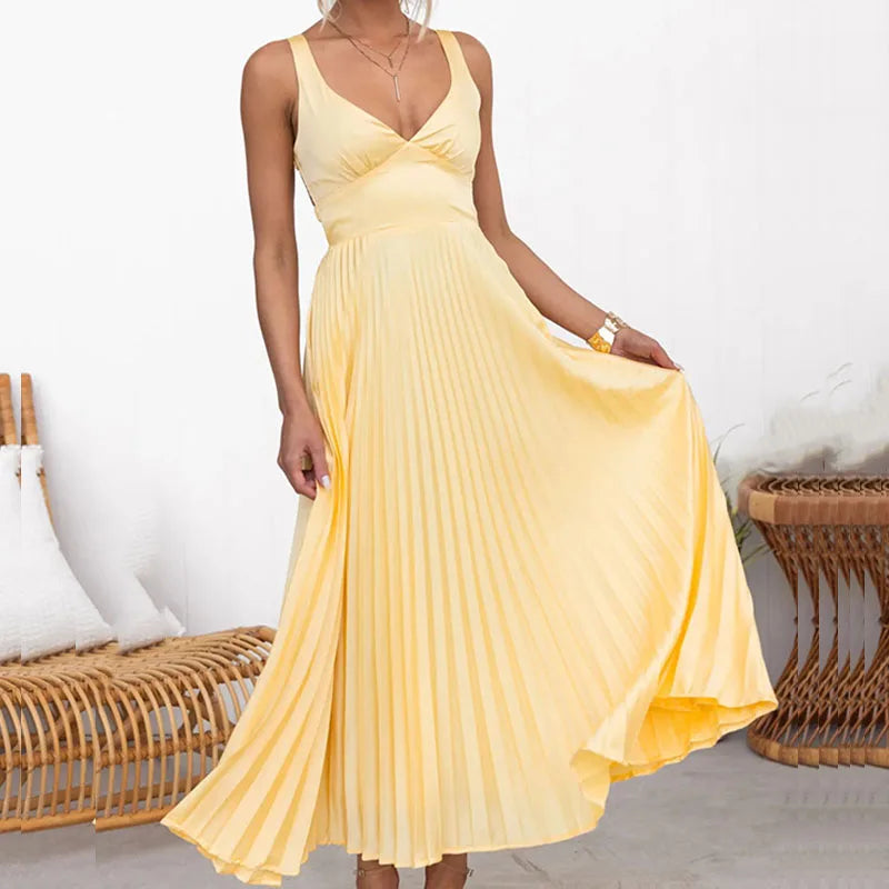 LB - Elegancka letnia sukienka maxi