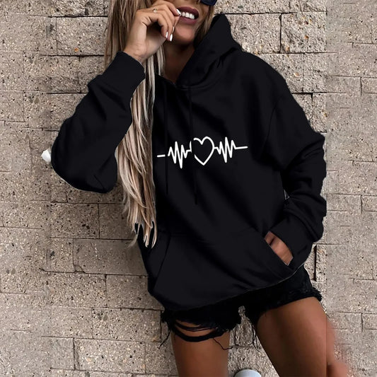 Fajny i swobodny Bluza z kapturem