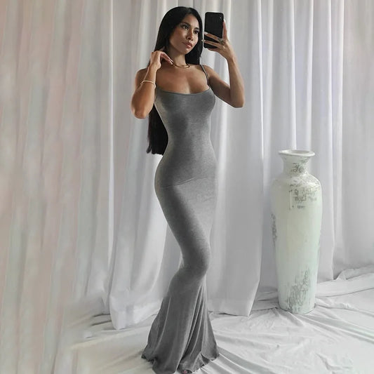 LB | Sukienka maxi slim