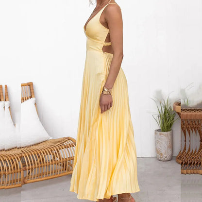 LB - Elegancka letnia sukienka maxi