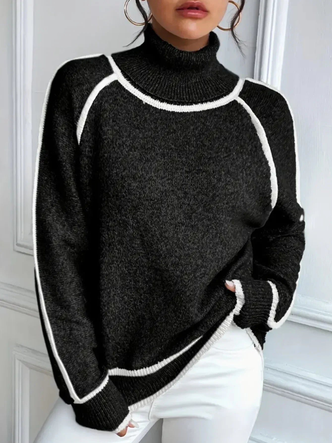 Stonowany i elegancki Sweter