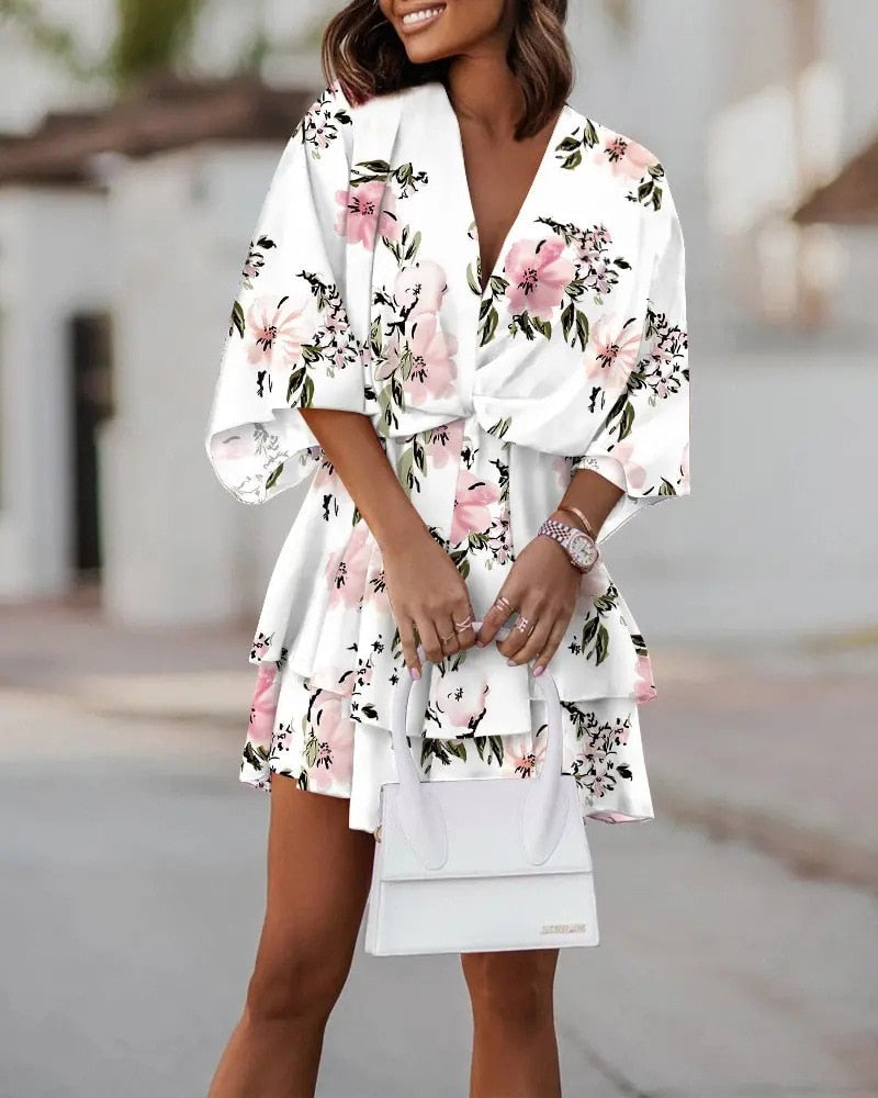 LB | Boho mini sukienka dla kobiet