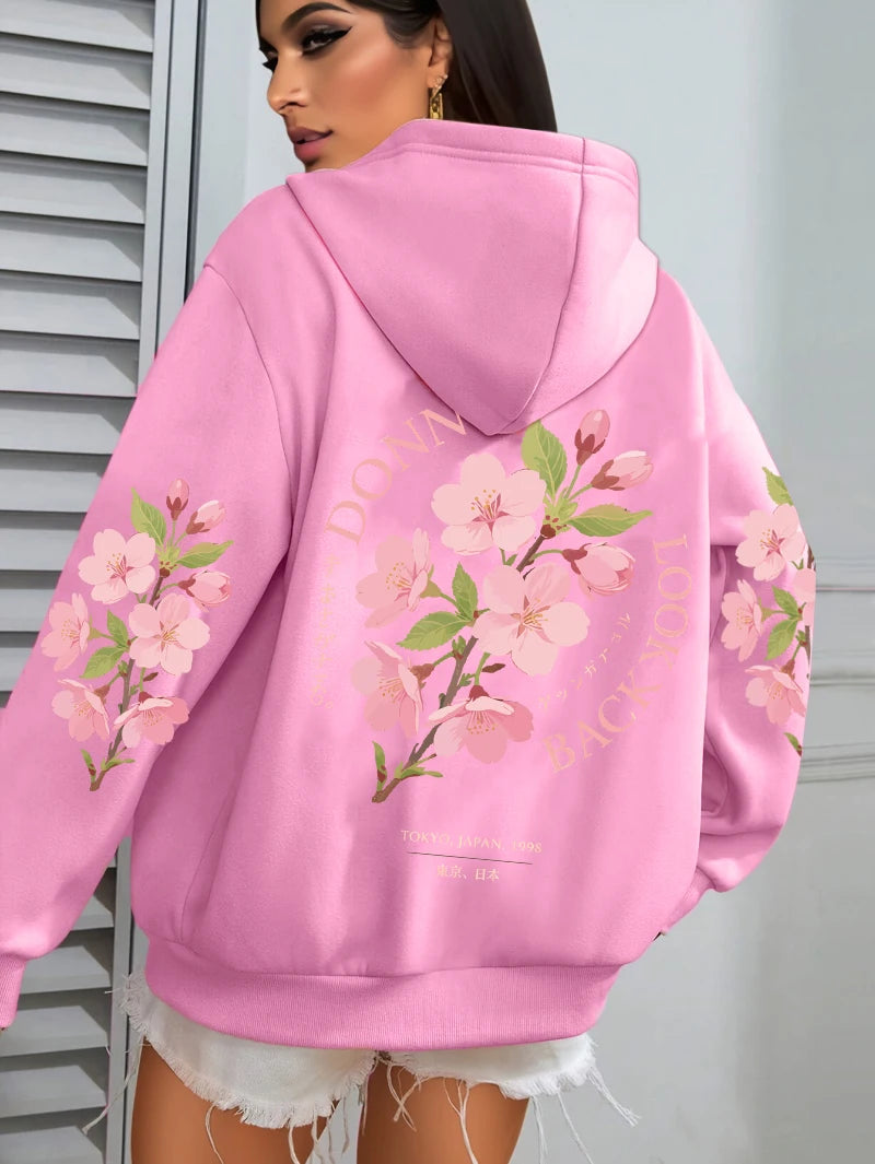 Stonowany i elegancki Bluza z kapturem