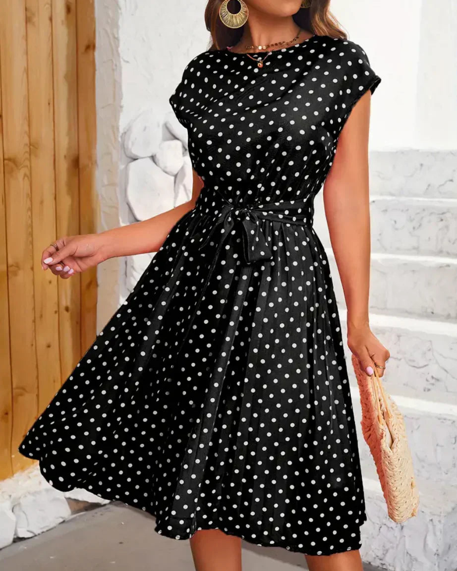 LB | Sukienka w kropki w stylu vintage, elegancka
