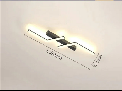 SleekGlow - lampa sufitowa z linią LED