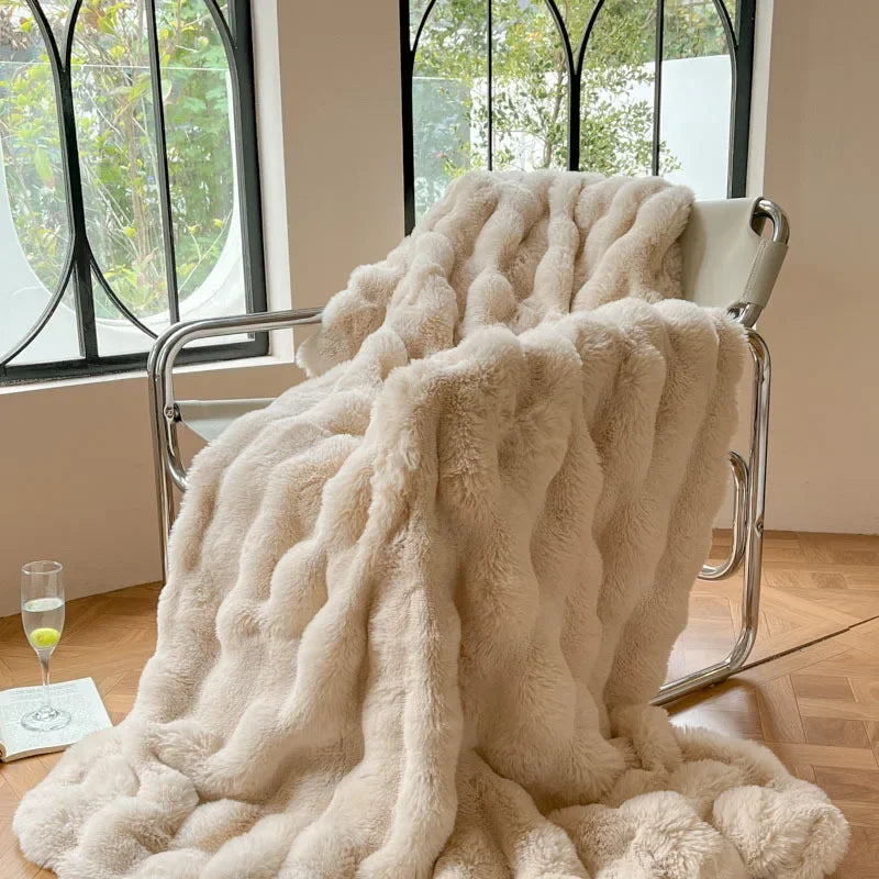 PlushCozy | Koc zimowy ze sztucznego futra