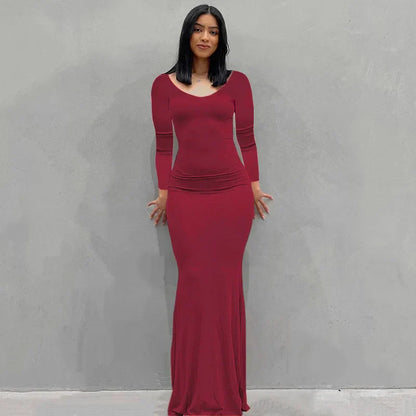 LB | Sukienka maxi slim
