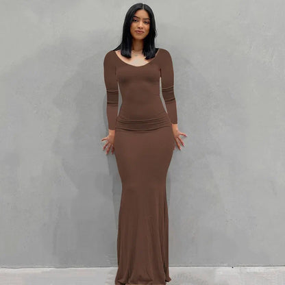 LB | Sukienka maxi slim