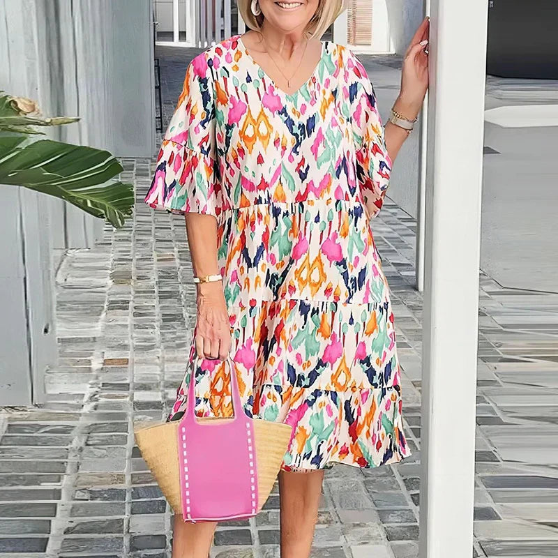 AS | Odświętna letnia sukienka, szeroka i w stylu boho