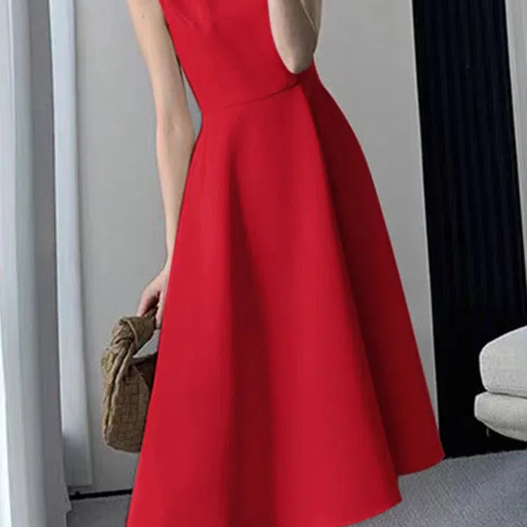 LB | ZANZEA Casual O-Neck Tank Midi Dress Women Elegancka letnia sukienka Sundress