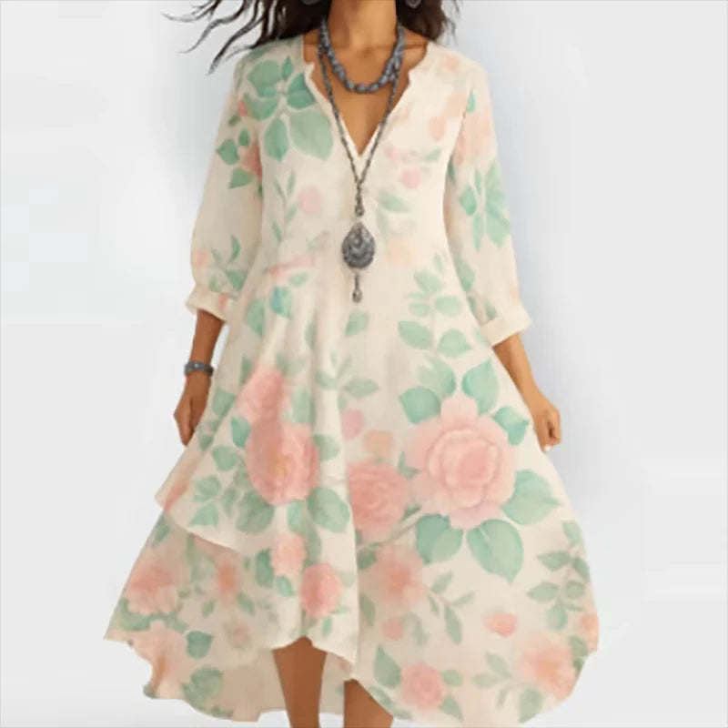 LB | Sukienka midi Bloomed Grace