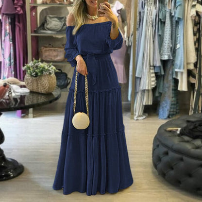 LB | Elegancka długa sukienka maxi