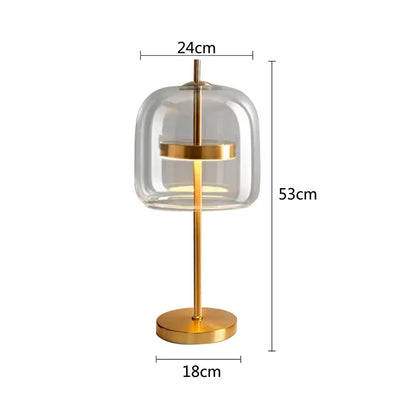 Postmodernistyczna | szklana lampa stołowa