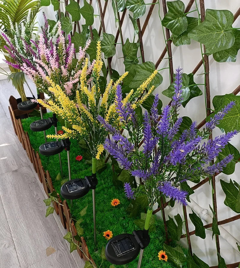 LavenderGlow - Solarne lampy ogrodowe z lawendą
