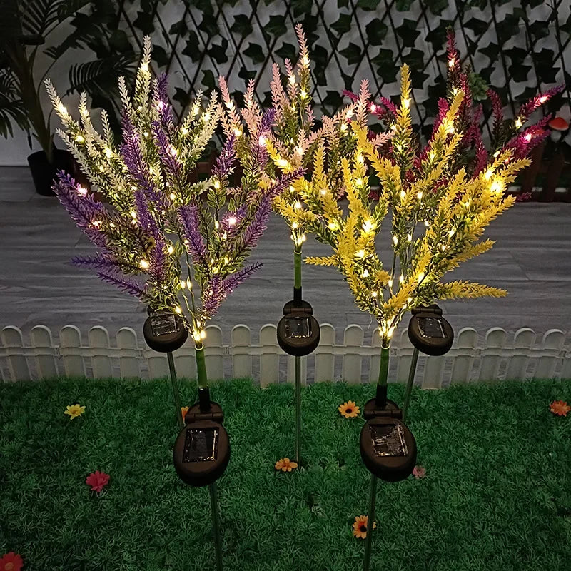 LavenderGlow - Solarne lampy ogrodowe z lawendą