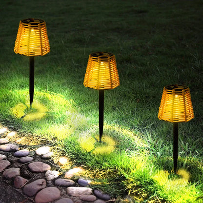 TwilightGlimmer - Latarki solarne z rattanu