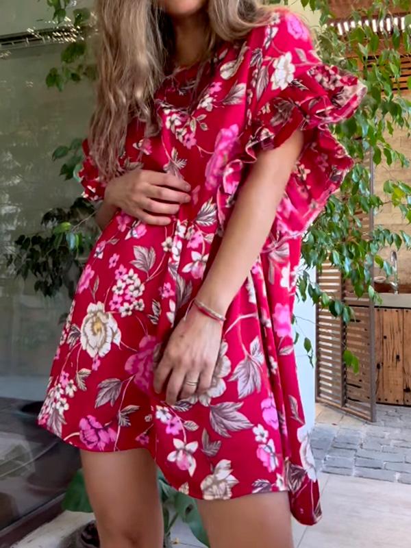 LB | Sukienka w kwiaty | Sukienka damska | Sukienka maxi | Sukienki Plus Size