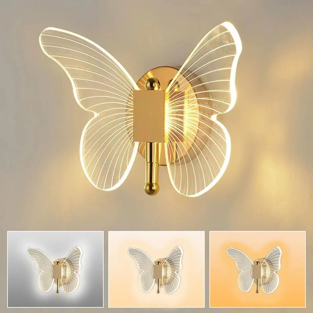FlutterLuxe - Lampy wiszące w kształcie motyli