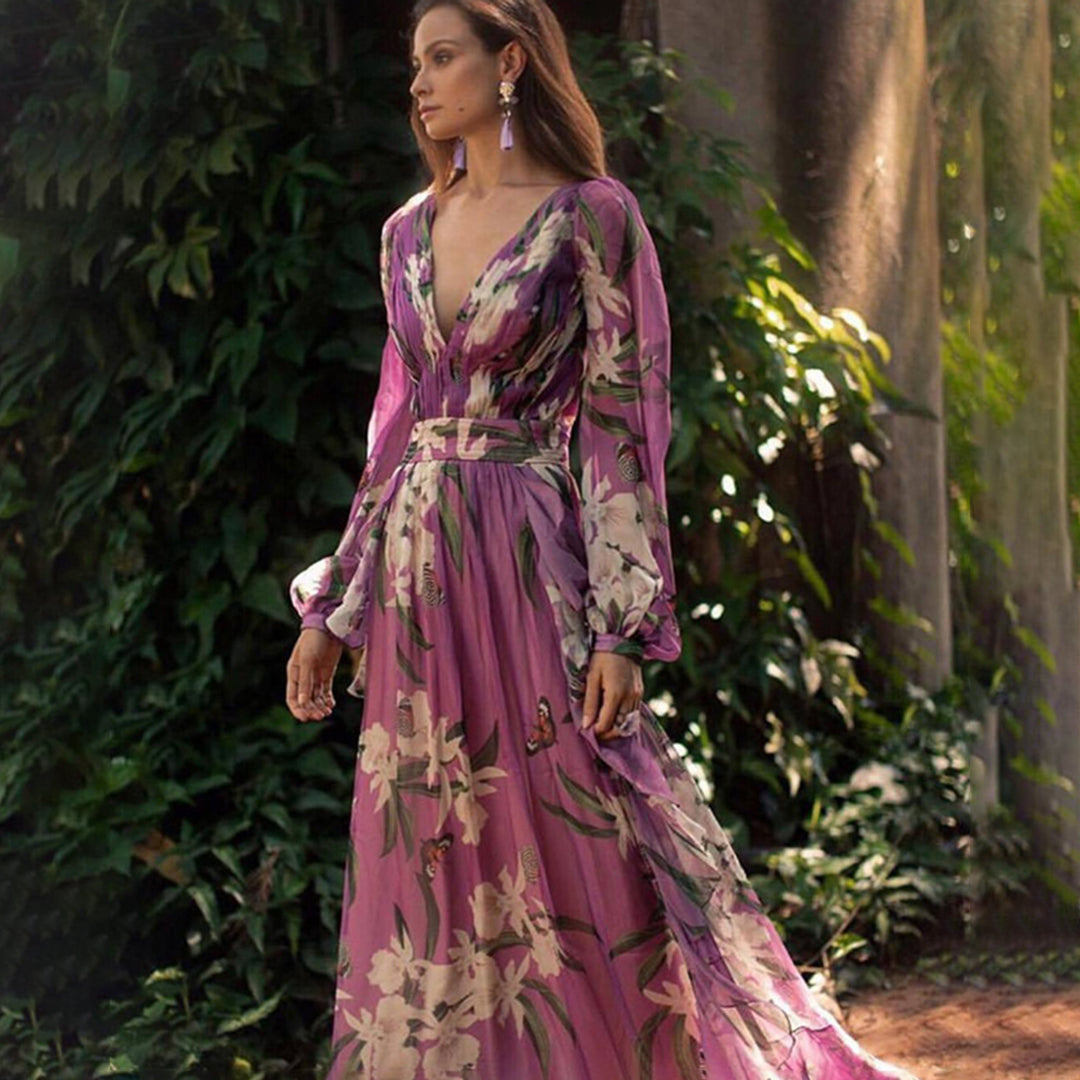LB | Elegancka sukienka maxi na lato