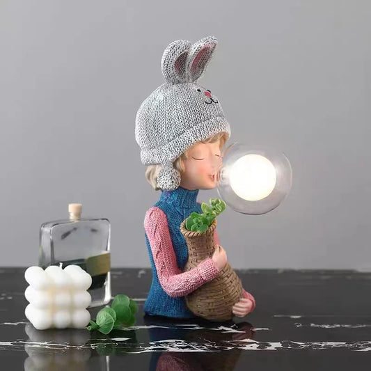 FunCraft - Kreatywna lampa stołowa z żywicy dla dzieci