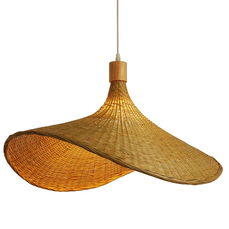 BambooHaven - Lampa wisząca wykonana z bambusowej wikliny