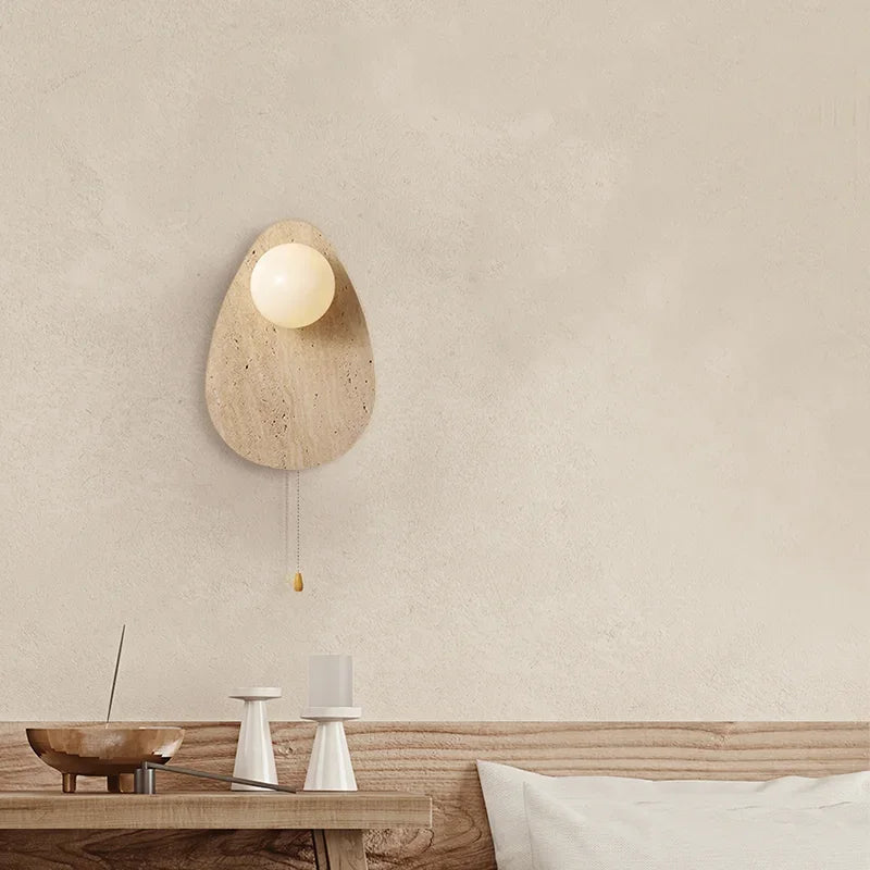 RusticCharm - Kamienna lampka rzemieślnicza