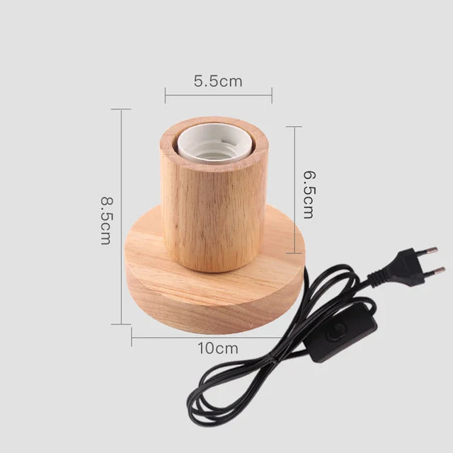 WoodWhimsy - drewniana lampa dekoracyjna w stylu retro