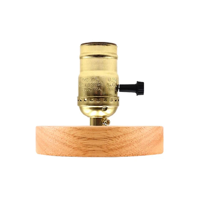 WoodWhimsy - drewniana lampa dekoracyjna w stylu retro