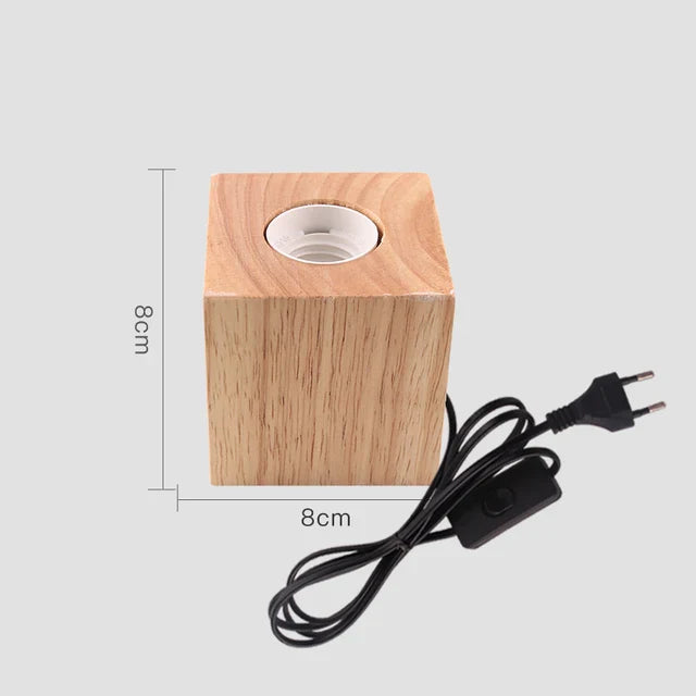 WoodWhimsy - drewniana lampa dekoracyjna w stylu retro