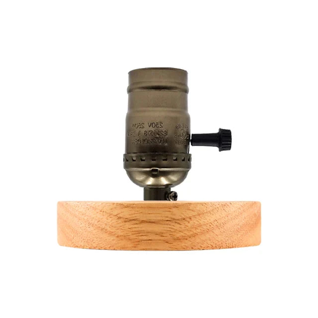 WoodWhimsy - drewniana lampa dekoracyjna w stylu retro