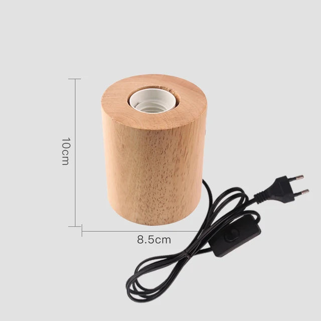 WoodWhimsy - drewniana lampa dekoracyjna w stylu retro