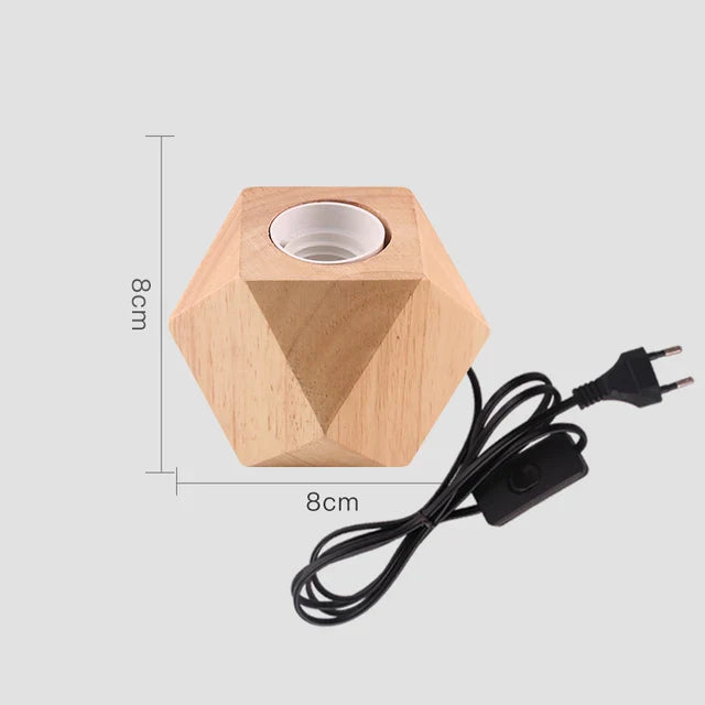 WoodWhimsy - drewniana lampa dekoracyjna w stylu retro