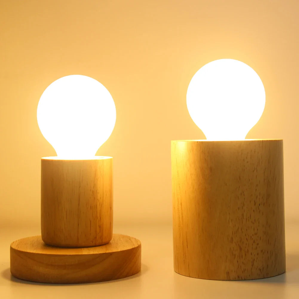 WoodWhimsy - drewniana lampa dekoracyjna w stylu retro