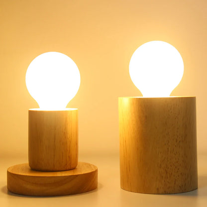 WoodWhimsy - drewniana lampa dekoracyjna w stylu retro