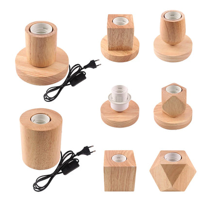WoodWhimsy - drewniana lampa dekoracyjna w stylu retro