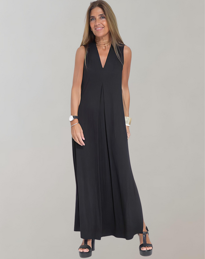 LB | Sukienka maxi z dekoltem w szpic dla letniej elegancji